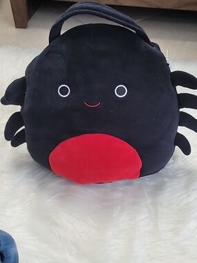 Squishmallows Bella The Spider Halloween Treat Pail Black Widow 